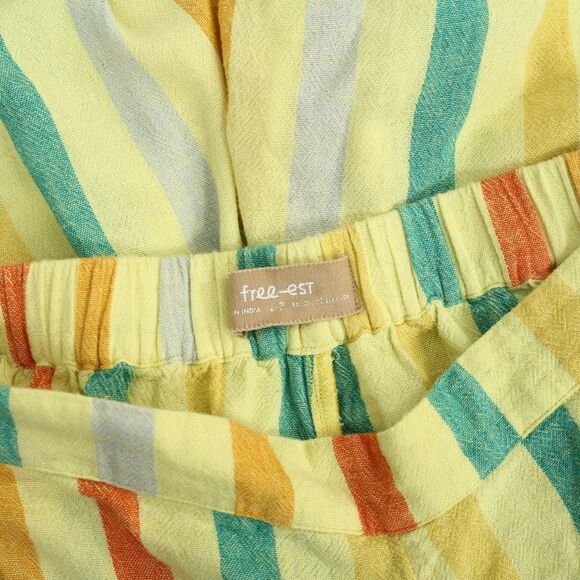 Free People Free-est Vacay Rhythm Striped Print Trousers Pants Wide Leg S 284102 - Picture 9 of 10